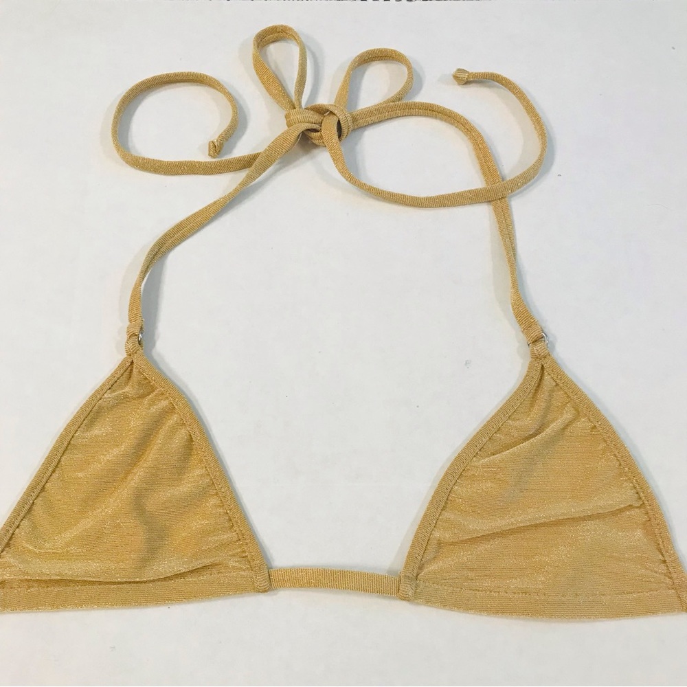 RARE & NEW Discontinued Wicked Weasel Gold Lurex Bikini Set - Picture 6 of 7